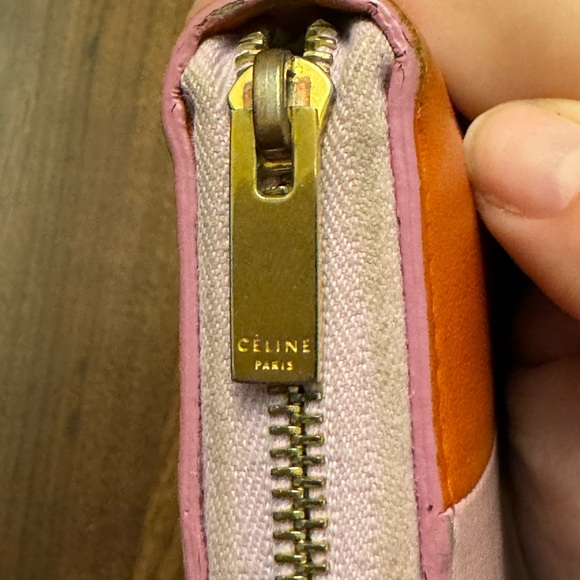 Celine two toned zip around wallet - Picture 10 of 11
